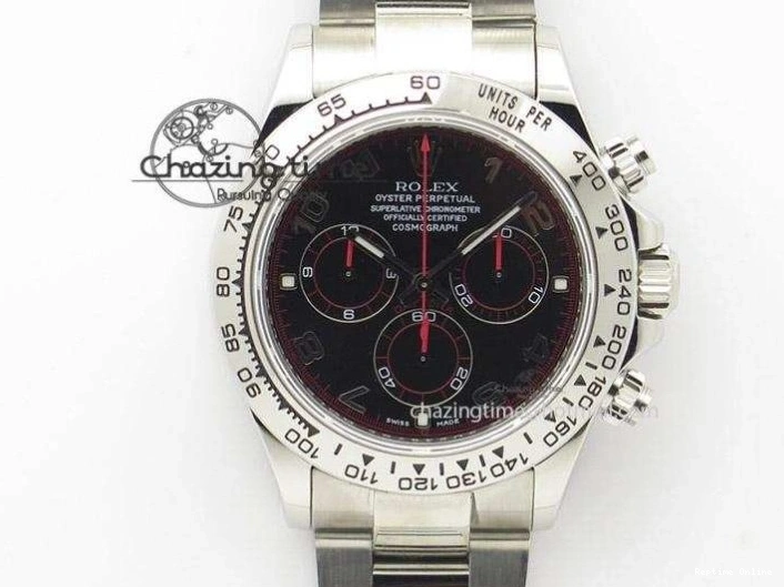 0416 Yacht-Master 116655 ARF SS Custom Made Black Ceramic Bezel on Oysterflex Rubber Strap A HighPerformance 3064